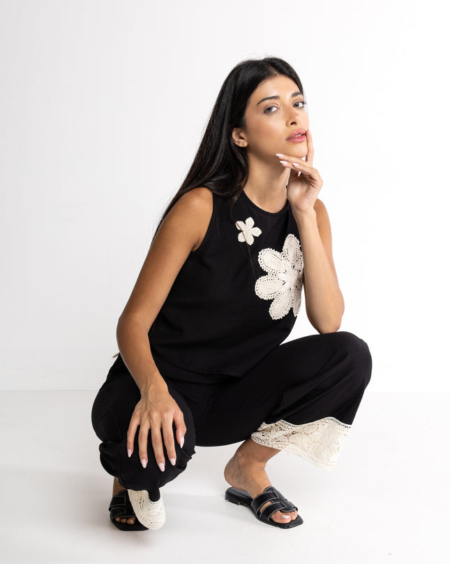 Top Donna Nero LOKITA - Primavera Estate