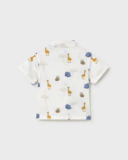 Camicia m/c  stampata - 1114
