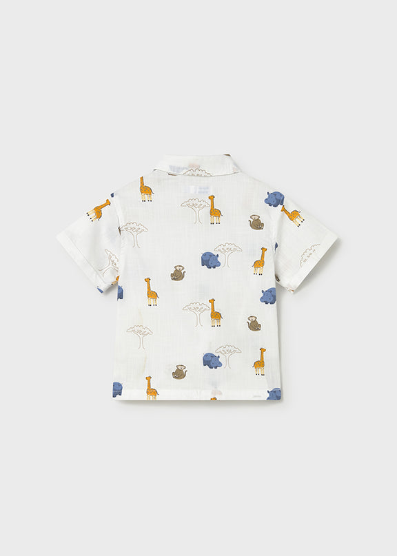 Camicia m/c  stampata - 1114
