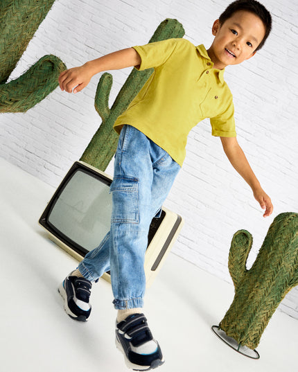 Pantalone denim cargo parachut - 3573