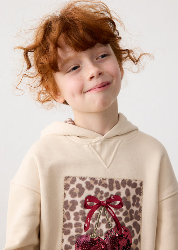 Vestito felpa cappuccio - 4916