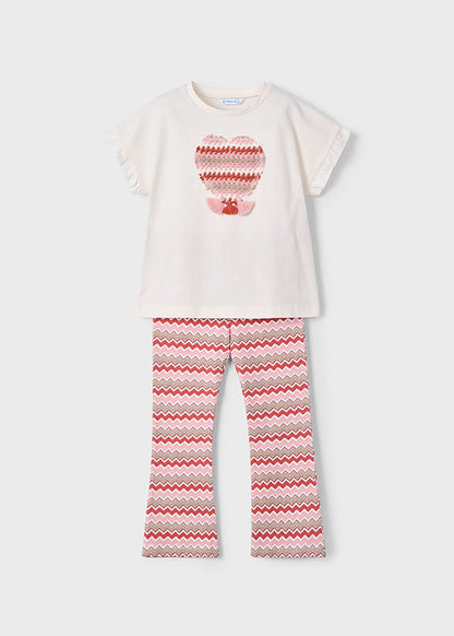 Completo leggings caviglia flare - 3709