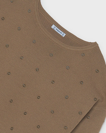 Maglione borchie termofissati - 7336