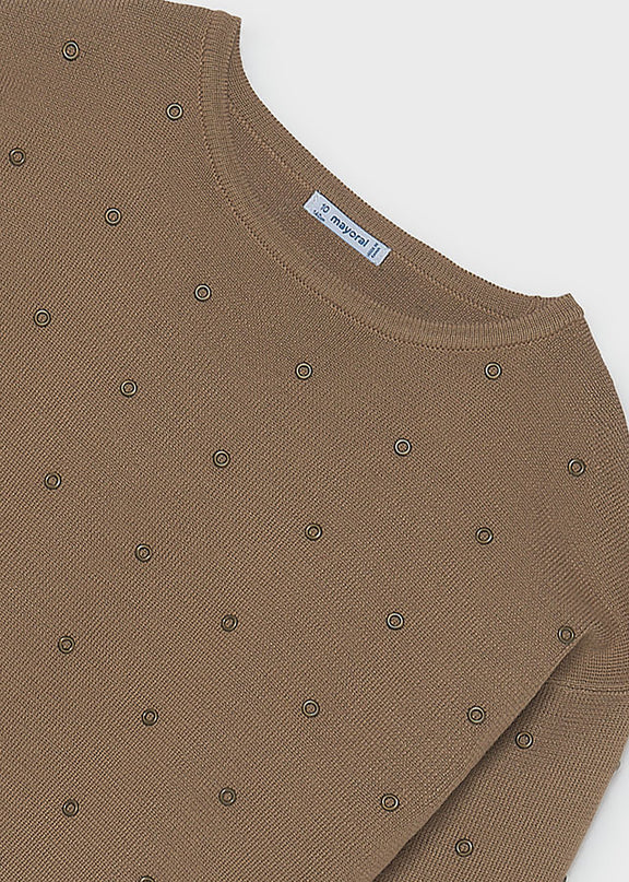 Maglione borchie termofissati - 7336