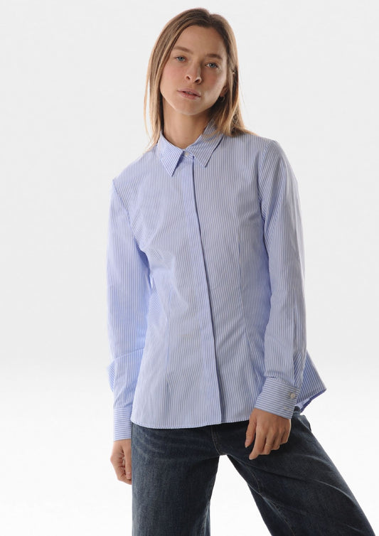 Camicia slim riga sottile - LOK0485/1303