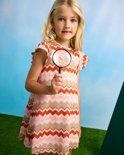 Vestito a maglia fantasia - 3926