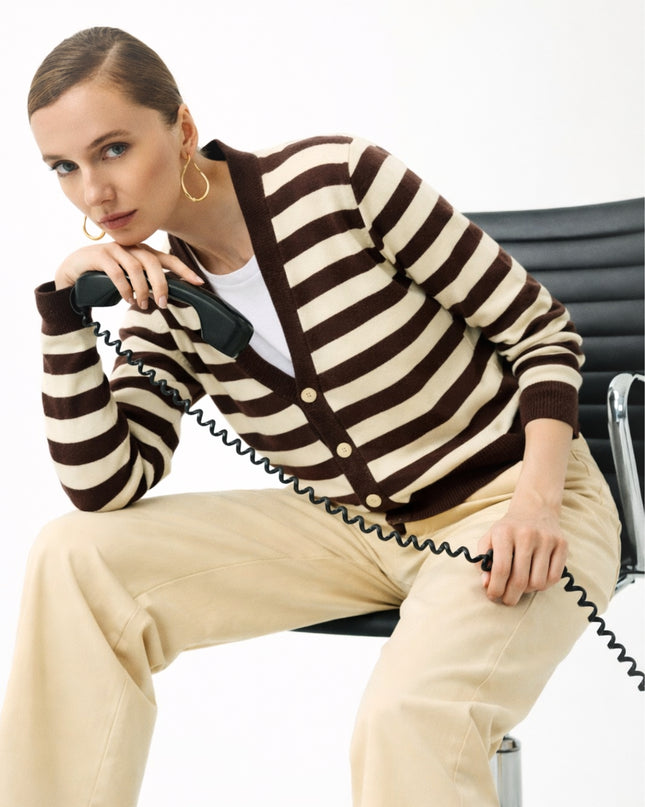 Cardigan Donna a Righe LOKITA - Primavera Estate