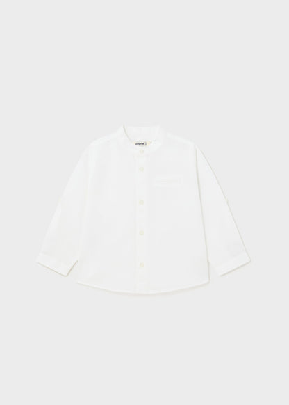 Camicia m/l lino collo coreana - 1115