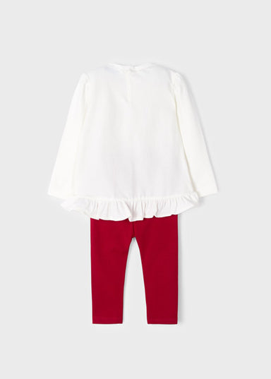 Completo leggings volant - 2722