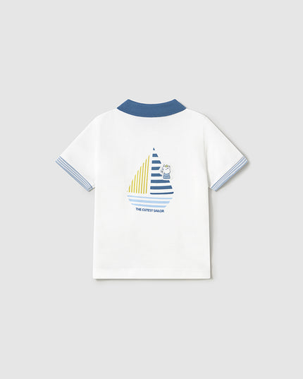 Polo m/c applique - 1108