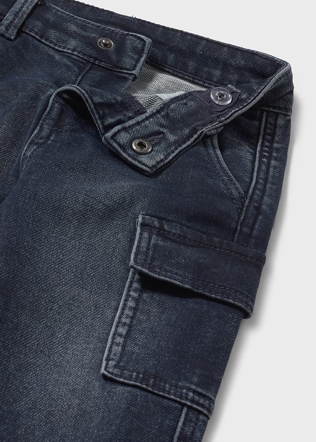 Pantalone soft denim cargo - 2505
