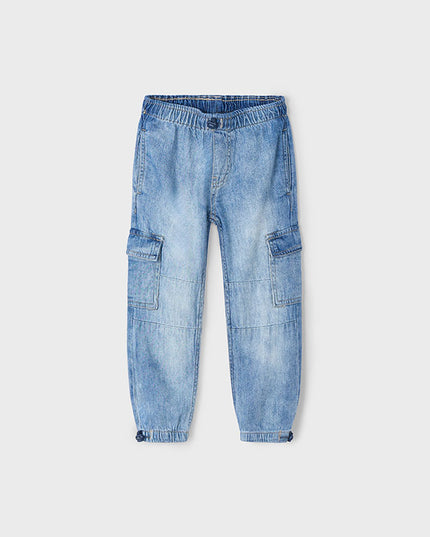 Pantalone denim cargo parachut - 3573