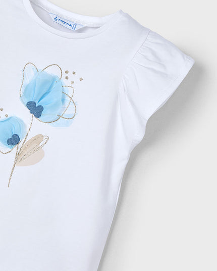 Maglietta m/c fiori - 3002B