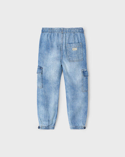 Pantalone denim cargo parachut - 3573