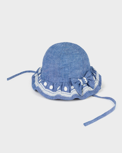 Cappello lino ricamato - 10661