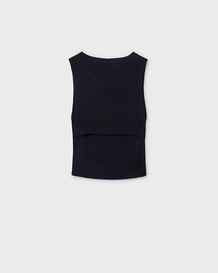 Top tricot cut out schiena - 6026N