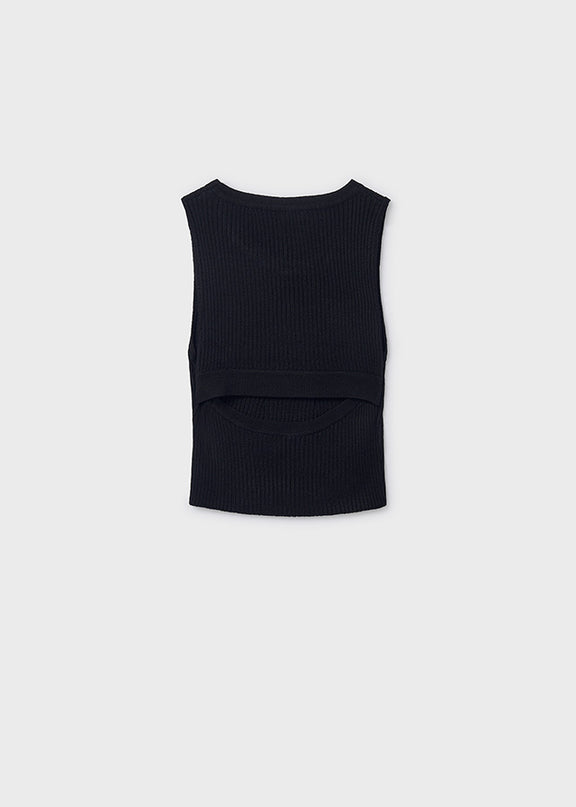 Top tricot cut out schiena - 6026N