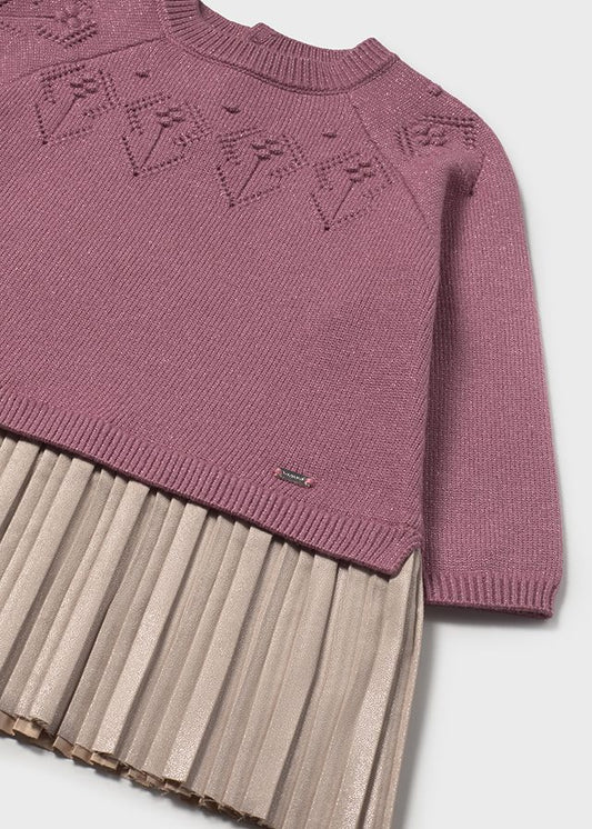 Vestito combinato tricot - 2908