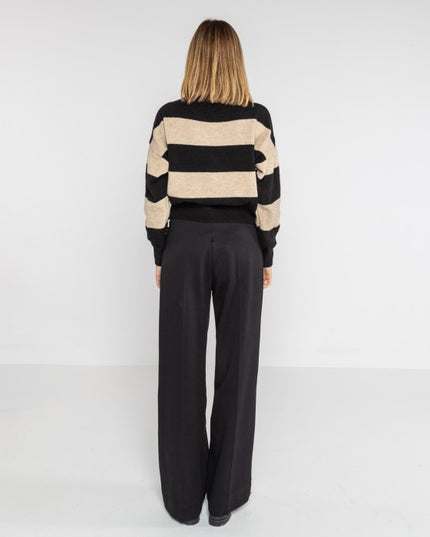 Pullover girocollo righe - LOK23722/161
