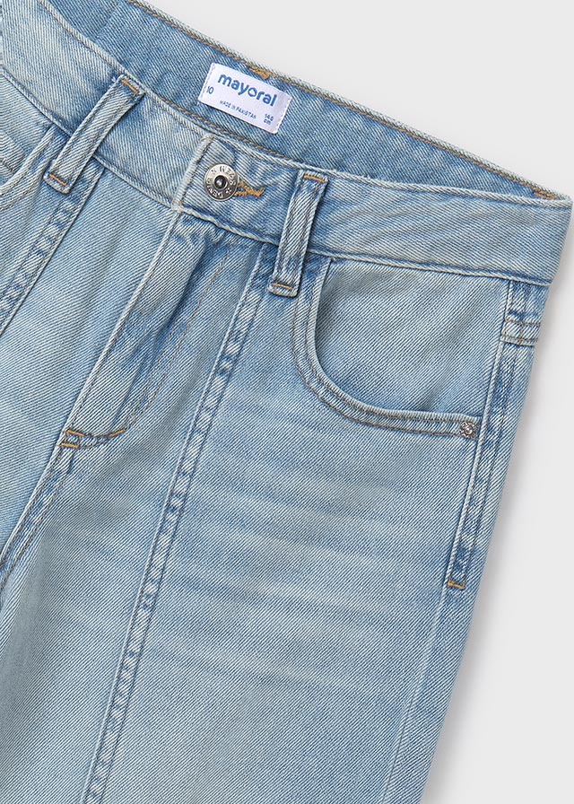 Pantalone lungo jeans wide leg - 6538