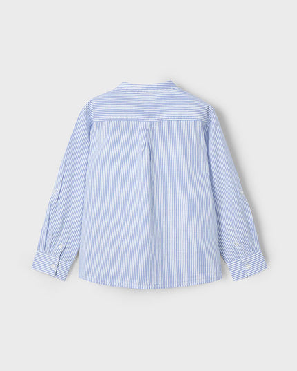 Camicia m/l collo Corea righe - 3120