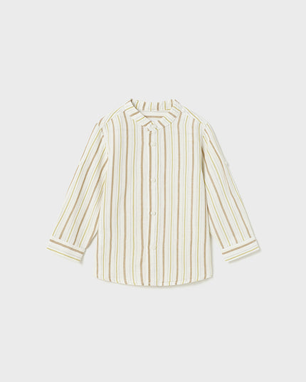 Camicia manica lunga fantasia lino - 1114