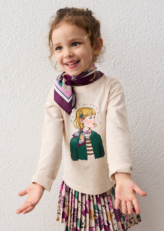 Maglietta m/l foulard - 4002