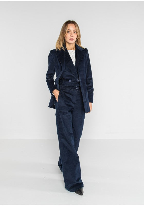 Pantalone palazzo denim di velluto - LOK101/147