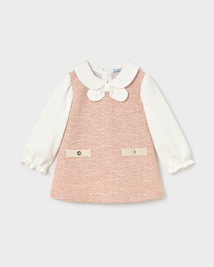 Vestito combinato tweed - 2948