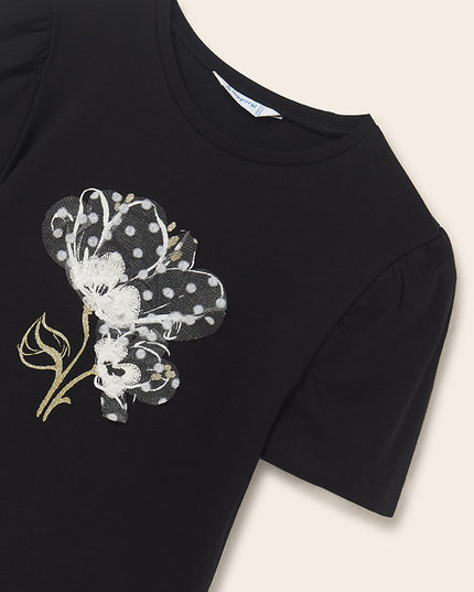 Maglietta manica corta con applicazioni - 6044