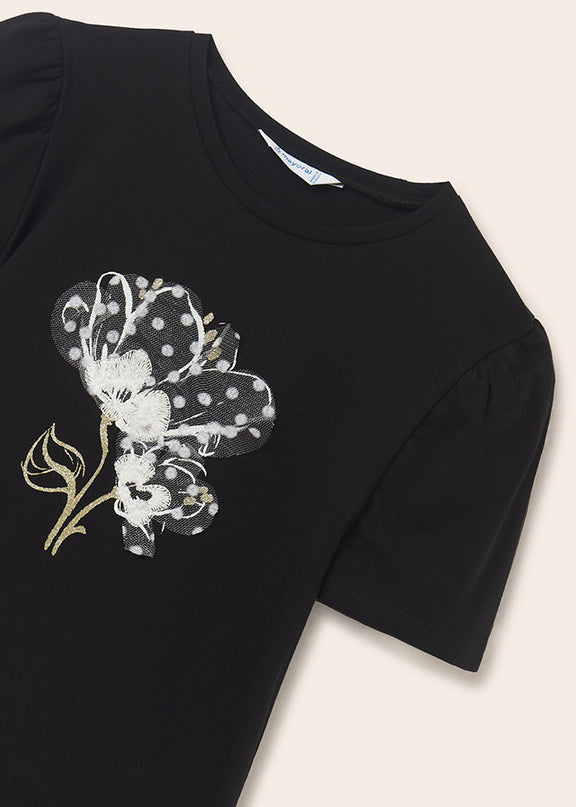 Maglietta manica corta con applicazioni - 6044