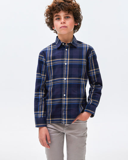 Camicia m/l quadri - 7189