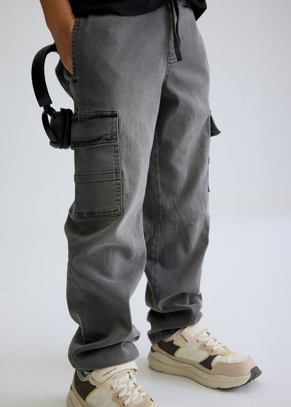 Pantalone denim jogger cargo - 6570
