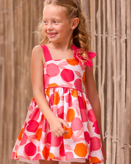 Vestito asimmetrico fiore - 3924
