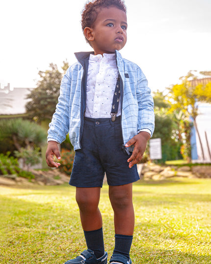 Completo camicia manica lunga lino - 1297