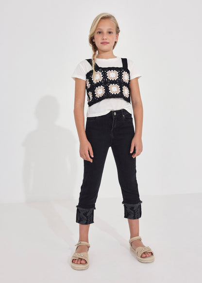 Pantalone cropped jeans - 6580