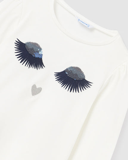 Maglietta m/l ricamata - 7041