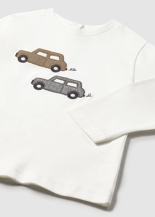 Camicia m/l applicazioni tessuto - 2072