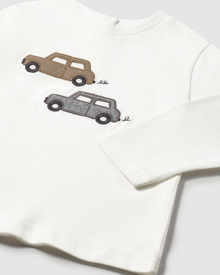 Camicia m/l applicazioni tessuto - 2072
