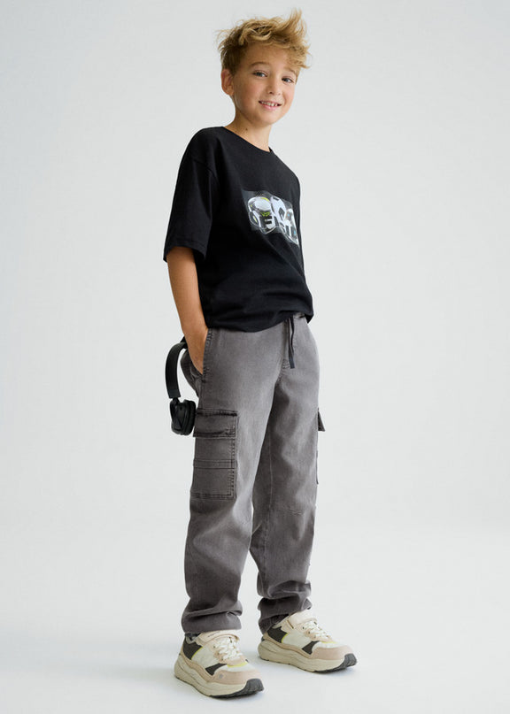 Pantalone denim jogger cargo - 6570