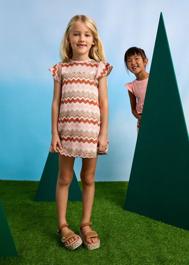 Vestito a maglia fantasia - 3926