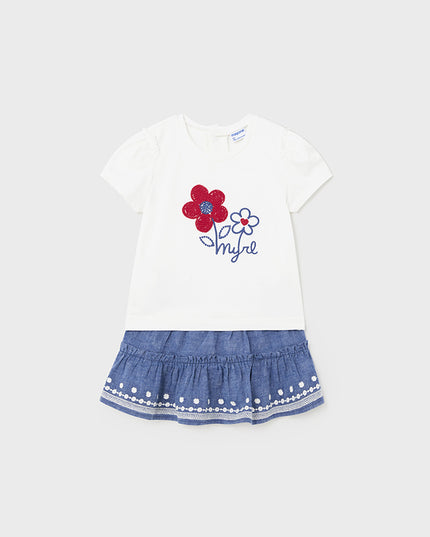 Completo gonna lino ricamato - 1933