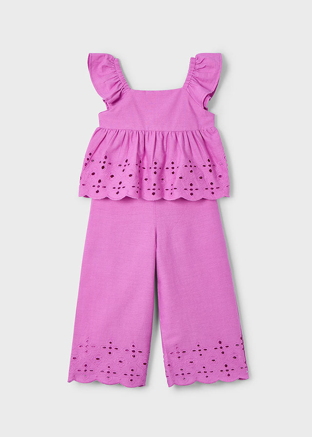 Completo pantalone lungo traforato - 3561