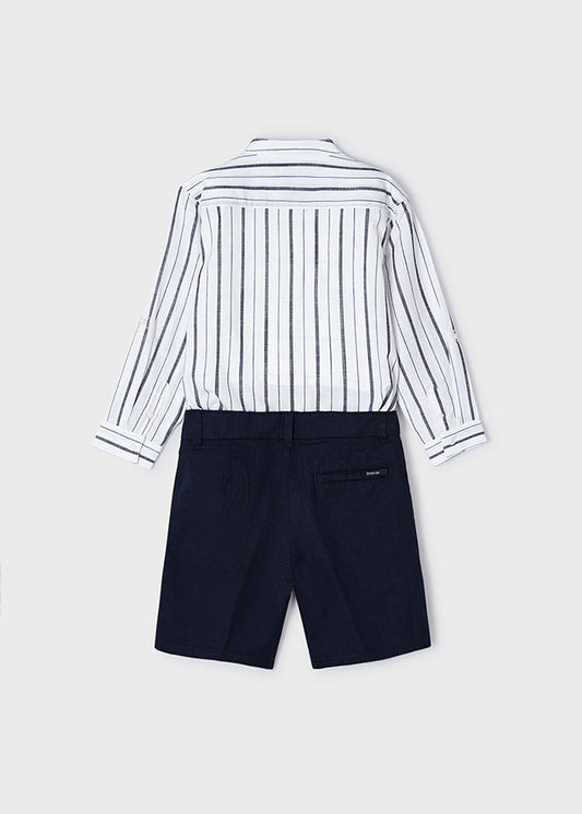 Cmpleto bermuda camicia m/l collo coreana - 3281