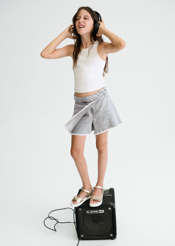 Gonna pantalone jeans - 6903