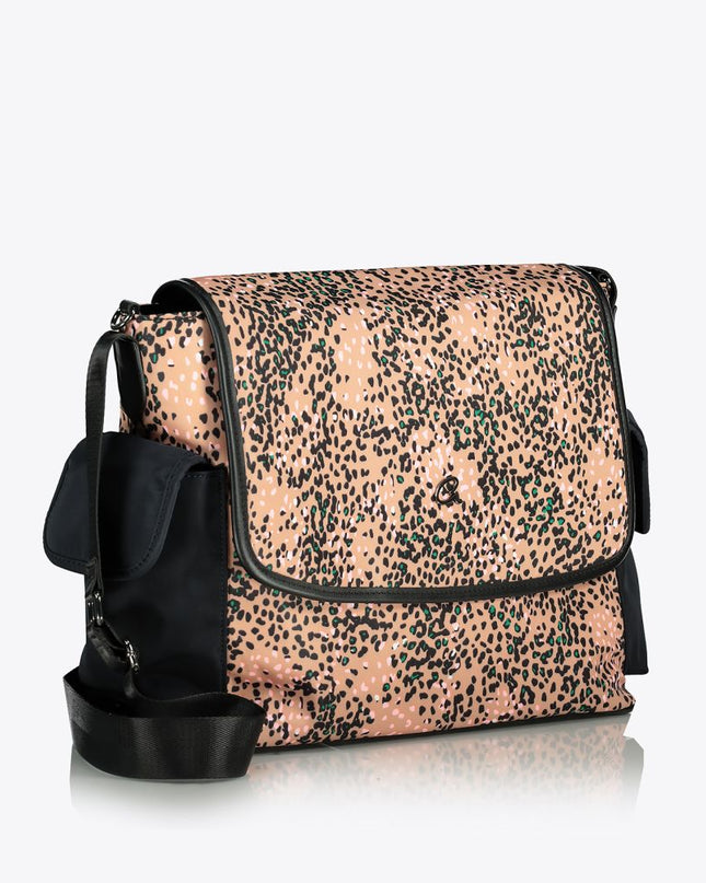 BORSA MAMMA HAPPY LEOPARD IN TESSUTO HARLOW CON CAMBIO - 1010-2969