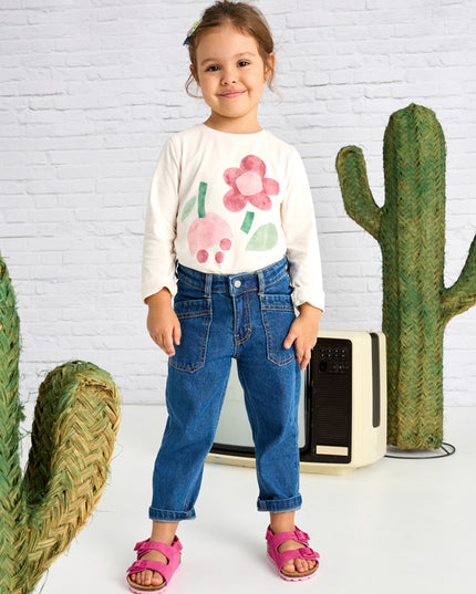 Pantalone lungo mom fit - 3554
