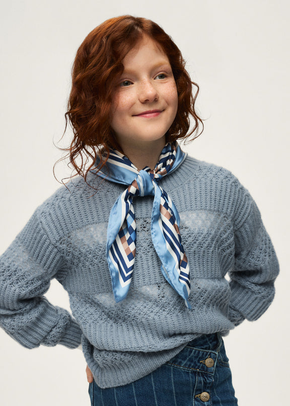 Maglione struttura traforato - 7335