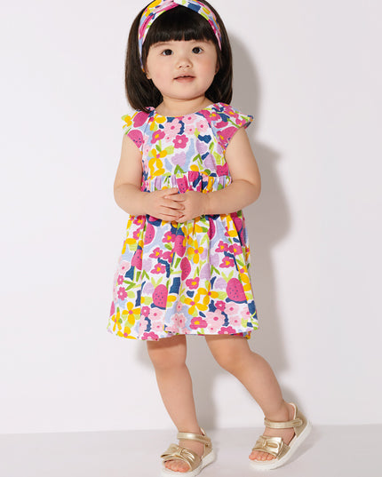 Vestito stampato fascia - 1972