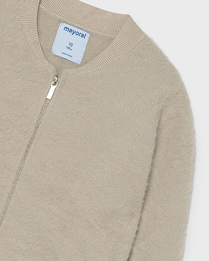 Felpa tricot con pelliccia - 7348
